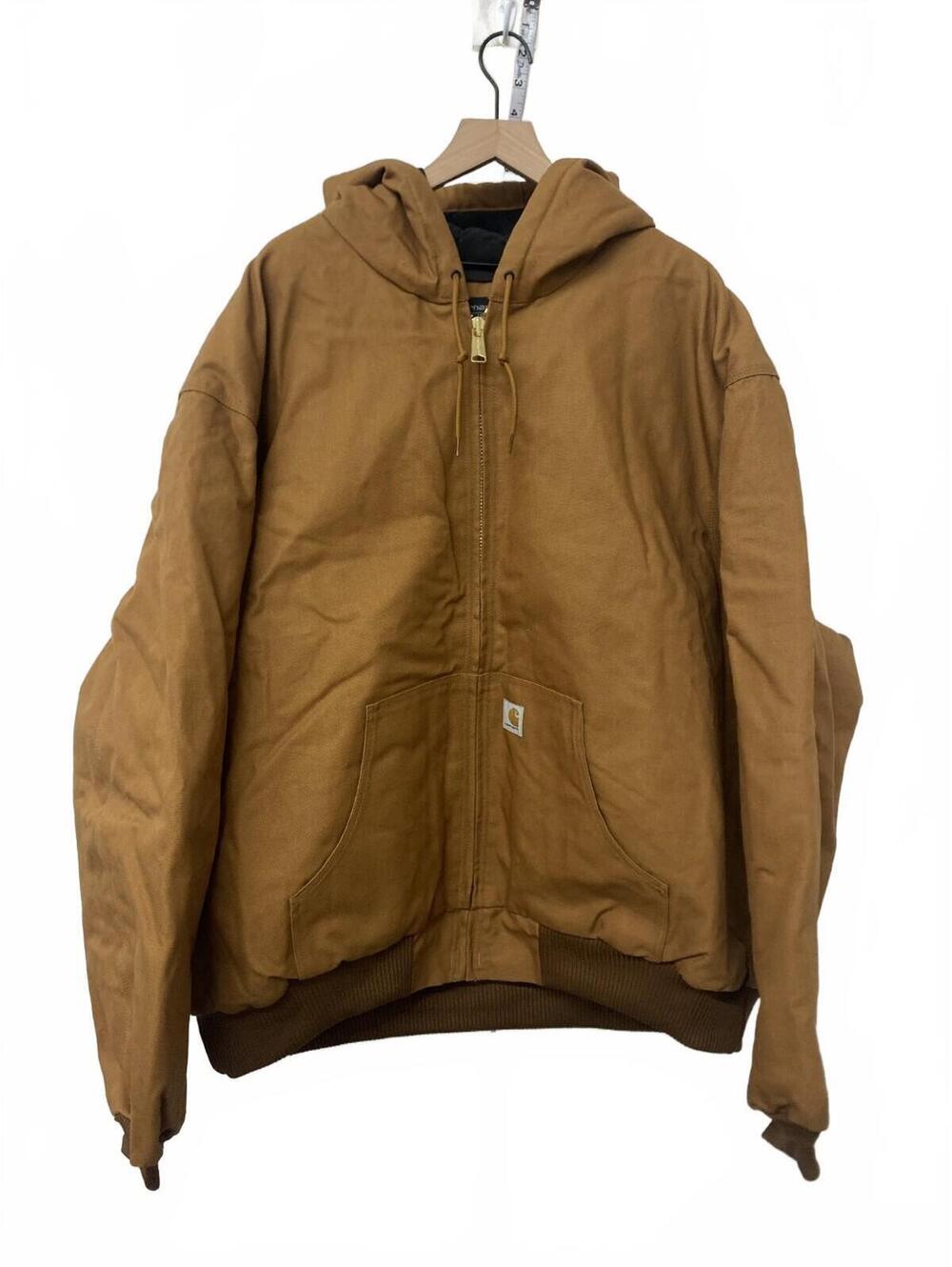 Carhartt Brown Hooded Work Jacket Men Size M-33053